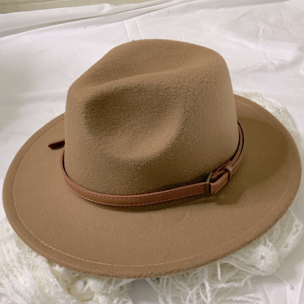 Tan Stiff Brim Rancher Hat  NWT